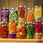 Regular Mouth Glass Mason Jars 16 oz, 6 Pack Glass Canning Jars with Metal Airtight Lids and Bands and Measurement Marks, for Canning, Preserving, Overnight Oats, Jam, Jelly, Food Storage, DIY etc