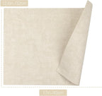 SUEH DESIGN Faux Leather Placemats Set of 6, Wipeable Place Mats Heat Resistant Table Mats Waterproof Dining Table Placemats for Indoor Outdoor Kitchen Dining Table