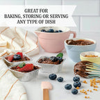 PLASTICPRO Disposable 3'' X 3 X 2'' Inch Square Aluminum Tin Foil Baking Pans Bakeware - Cookware Perfect for Baking Cakes,Brownies,Bread, Meatloaf, Lasagna, Pack of 50