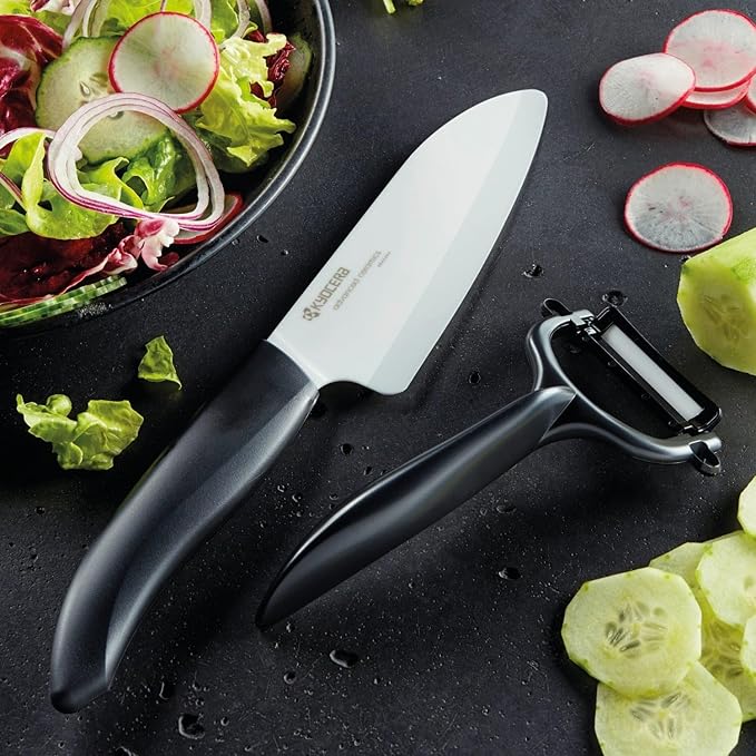 Kyocera Advanced Ceramic Horizontal Y Peeler, Black -