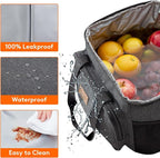 Lifewit Large Lunch Bag Insulated Lunch Box Soft Cooler Cooling Tote for Adult Men Women, Dark Gray 24-Can (15L)