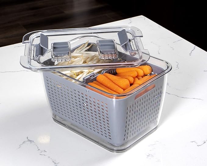 Kitchen Spaces - 1465A6-AMZ Kitchen Spaces Colander Bin, Medium, Gray