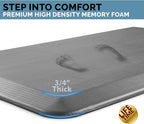 ComfiLife Anti Fatigue Floor Mat – 3/4 Inch Thick Kitchen Mats for Floor, Standing Desk Mat, Kitchen Rug – Comfort at Home, Office – Durable – Stain Resistant – Non-Slip Bottom (20" x 39", Gray)