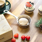 Macevia Mini Sauce Pan,Copper Stainless Steel Butter Warmer Small Pot with Handle, Multipurpose Use for Home Kitchen or Restaurant (5oz/150ml)