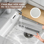 Stone Dish Drying Mat for Kitchen,Fast Dry and Quickly Absorbed Collapsible Drying Mat, 24"×16" Protection Kitchen Counter , Diatomaceous Earth Food Grade Stone Drying Trays (Deep Grey, 16*24 inch)