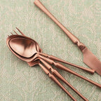 Gugrida Unique Flatware Set - 20 Piece Iridescent Silverware Sets | 18/10 Stainless Steel Reusable Cutlery Set | Luxury Rose Gold Utensils Service For 4 with Dessert Fork, Knife, Spoon, Dinner Fork