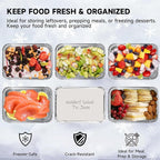 Aluminum Pans with Lids - 50 Pack 2.25LB Capacity Disposable Pans, 8.5”x6” Heavy Duty Tin Foil Pans with Lids for Cake Baking, Cooking, Heating, Storing, Prepping Food