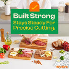 Riveira Teak Wood Cutting Board – Gourmet Teak Grandeur: 12 x 10 Wooden Cutting Board – Natural Wooden Cutting Boards For Kitchen Decorative – Innovative Juice Grooves Teak Wooden Chopping Board