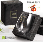 Taurus Stemless Wine Glass 20 Oz - Zodiac Birthday Gifts for Women Men, Golden Cup, Constellation Tumbler, Astrology Gift