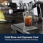 De'Longhi La Specialista Maestro Espresso Machine with Grinder, Auto & Manual Milk Frother – Bean-to-Cup Cold Brew Coffee with Cold Extraction Technology, Variable Temp & Tamping Tool, 8 Drink Presets