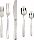 Fortessa Metropolitan 18/10 Stainless Steel Flatware, 5 Piece Place Setting, Service for 1