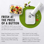 ZWILLING Fresh & Save Vacuum Sealer Machine Starter Set with Airtight Food Storage Container Glass, Sous Vide Bags, Meal Prep