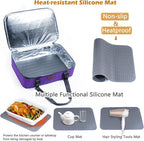 BAGSPRITE Insulated Casserole Carrier for Hot or Cold Food with Heat-resistant Mat, Casserole Dish Carrier Insulated Food Carrier, Hot Food Carrier, Foil Pan Carrier Fits 9" x 13" Baking Dish
