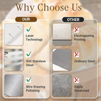 Multipurpose Bench Scraper, Dough Scraper and Dough Cutter for Flat Top Griddle, Bread, Pizza, and Pastry – Stainless Steel Griddle Scraper Chopper for Baking and Cooking