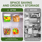 12 Pack Plastic Food Pan with Lids 1/6 Size 6'' Deep Restaurant Food Containers Stackable Clear Polycarbonate Commercial Hotel Pans with 1 Plastic Spoon for Fruits Vegetables