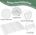 Baking Sheet with Wire Rack, Homikit 16" x 12" Stainless Steel Cookie Sheet Bacon Pan for Oven, Nonstick Jelly Roll Pan Baking Tray with Grid Cooling Rack Set for Cooking Roasting, Dishwasher Safe