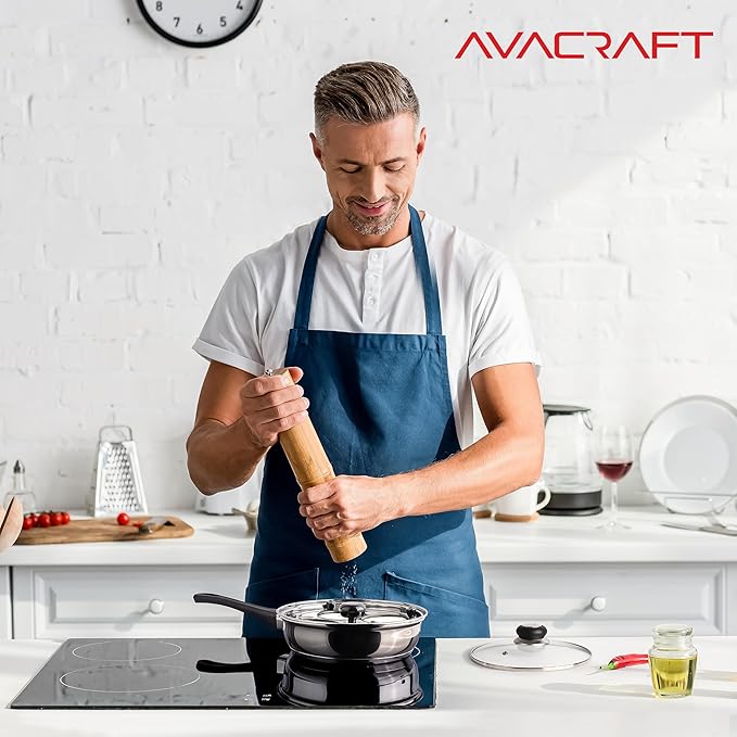 AVACRAFT Egg Poacher, Stainless Steel Egg Poaching Pan, Poached Eggs Cooker Food Grade PFOA free
