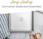 Ultra Cuisine Square Cake Pan - Non-Stick Steel Stick - Easy Release - Durable Baking Tool - Ideal for Brownies - Loaves - Aluminized Steel - Square Baking Pan - Excellent Brownie Pan - 7x7 Cake Pan