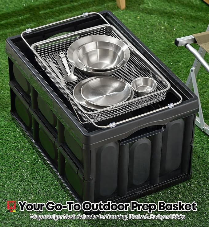 Extendable Dish Rack with Feet, Vegetable Colander Basket, Stainless Steel Dish or Silverware Drying Rack, Ultimate Kitchen Organizer Over The Sink (12.99 x 9.65 x 2.76 Inches)