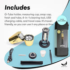 Banana Bros OTTO Electric Smart Spice Grinder - Automatic Herb Grinder with Smart Technology - USB Rechargeable - Portable Milling for Dry Herbs and Spices - Gold - Carrying Case Included