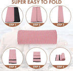 Picnic Basket for 2, Picnic Baskets with Waterproof Blanket, Picnic Hamper Set with Washable Beach Mat & Large Insulated Cooler Compartment, Handmade Natural Wicker Hamper for Camping, Outdoor Party
