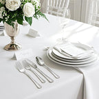 20-Piece Hammered Silverware Set, Food-Grade Stainless Steel Spoons and Forks Set, Heavy Duty Flatware Cutlery Set with Ripple Handles Design, Mirror Polished,Dishwasher Safe