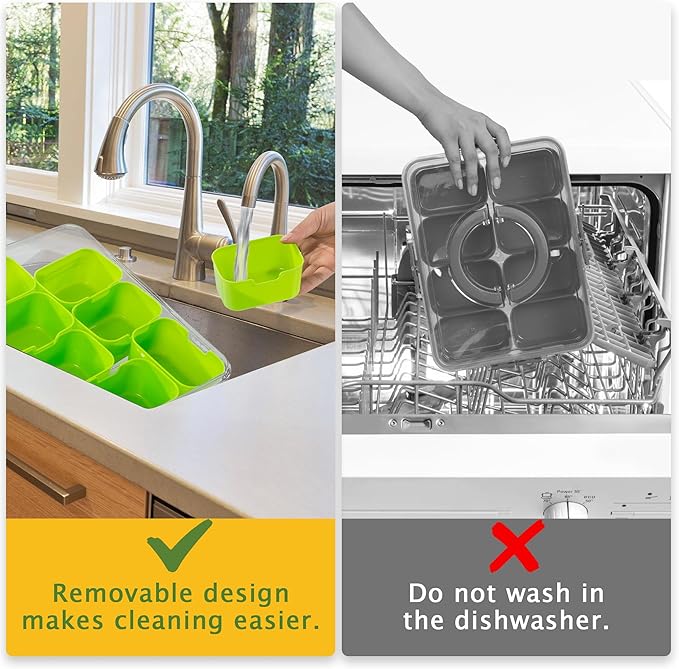 Divided Snack Serving Tray with Lid and Handle Travel Snackle Charcuterie Container Portable Storage Organizer for Candy, Fruits, Nuts, Snacks, Party, Picnic (1pack, Green)