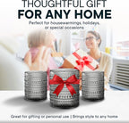 12 OZ Hobnail Drinking Set of 12 – Vintage Embossed Glassware, Textured Tumblers for Water, Beer, Cocktails, Mocktails, Whiskey & More – Includes Straws and Coasters – Smokey Gray