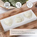 TIKUSAN Onigiri Mold Musubi Maker Japanese Rice Ball Press Onigiri Mold Tray BPA Free Made in Japan Kanto Style (Large 3 Molds)