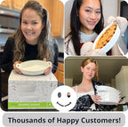 Oval Au Gratin Baking Dishes for Oven Safe and Microwave Cooking and Baking, 4 Pc. Set, Heat Resistant Ceramic with Handles for Serving, Small Mini Casserole Dish, 8" x 5", 16 oz, White