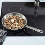 BergHOFF Helix 5Pc Cookware Set With Glass Lids Recycled 18/10 Stainless Steel Induction Pots and Pans Scratch-resistant Oven Safe