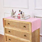 Solino Home Linen Table Runner 36 Inches - 100% Pure Linen Pink Lemonade Table Runner 14 x 36 Inch Ideal for Dresser and Coffee Tables - Summer, Halloween - Fete