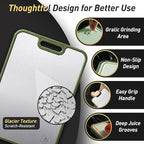 2 in 1 Pure Titanium Cutting Boards for Kitchen Chopping Board with Handle Large Big Small Kitchen Meat Butcher Block Not Stainless Steel Wood Bamboo Glass Rubber Plastic Silicone Acrylic Teak Sink