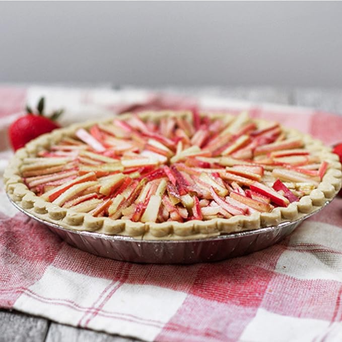 FUNSTITUTION Round Disposable Aluminum Pie Pans (30 Pack) - 9 Inch Disposable Pie Pans - Round Aluminum Foil Pans For Baking, Grilling, Cooking, Storing, Prepping