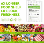 HytusCooking Vacuum Sealer Rolls, 3 Rolls 8" x 20', BPA-Free, Heavy Duty Multi-Layer Commercial Grade Food Storage Bags for Sous Vide & Meal Prep, Custom Sizes