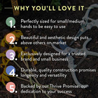 Modern Sprout Pruning Shears - Herb Snipping Scissors- Lightweight Gardening Tools W/Easy Lock - Flower Cutter Garden Shears - Carbon Steel Blade + Reusable Holster (Ocean, 1-Pack)