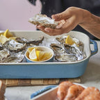 STAUB Ceramic 3-pc Rectangular Baking Dish Set, Rustic Turquoise