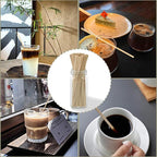 Wooden Coffee Stirrers, 1000 Disposable 5.5" Stir Sticks, for Coffee & Cocktails, Swizzle Drink Sticks, Coffee Bar Accessories