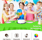 Exquisite 12-Pack Premium Plastic 84-Inch Round Tablecloth, Lime Green