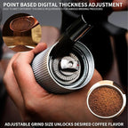 Manual Coffee Grinder, Adjustable Grinding Settings, Stainless Steel Burrs, Portable Hand-Cranked Coffee Grinder, For Espresso, Drip Filter, French Press Filter, Compact And Durable (black)