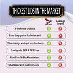 Supa Ant Thickest Canning Lids Regular Mouth (50 Pcs.) Food Grade Tin Can Lids for Canned Food - Buckle Proof & Rust Proof Lid for Canning Kit for Regular Mouth Mason Jars (Ceramic) Canning Supplies