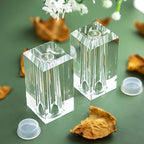 Set of 2 Refillable Seasoning Bottle Crystal Salt and Pepper Shakers Kitchen or Table Decor Salt Shaker Set