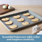 Sur La Table Kitchen Essentials Bake Sale 15 X 10 Inch PFOA, PFAS, PTFE Free Nonstick Cookie/Baking Sheet - Linen White