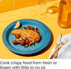 CHEFMAN Small Air Fryer Healthy Cooking, 3.6 Qt, Nonstick, User Friendly and Dual Control Temperature, w/ 60 Minute Timer & Auto Shutoff, Dishwasher Safe Basket, Matte Black, Cookbook Included