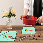 Cute Tropical Fruits Pot Holders Set of 2 Kitchen Heat Resistant Potholders for Microwave Cooking Baking Oven End Dishes and BBQ Gifts for Women