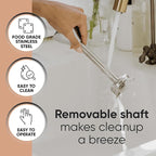 Handheld Immersion Blender 220W - 7” Stainless Steel with 8 Speeds - 110V + 1-Yr Coverage and 24/7 Pro Chef Support