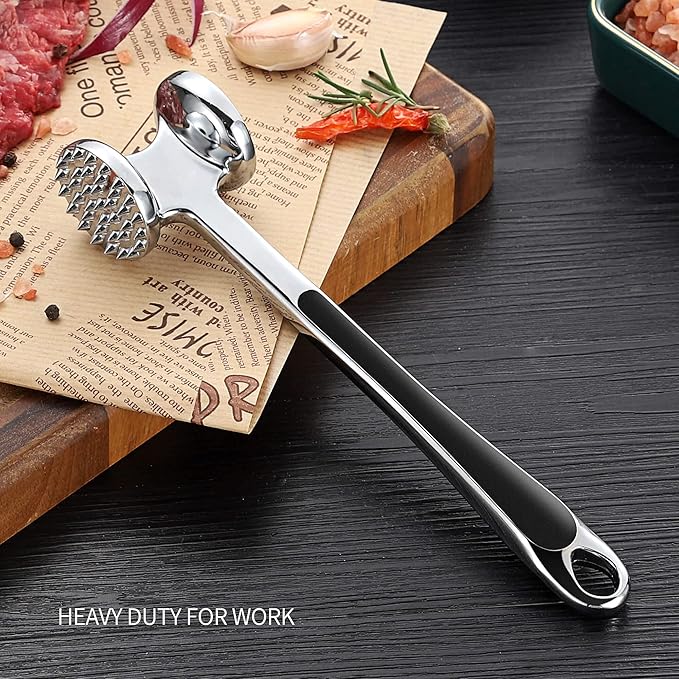 Meat Tenderizer Hammer Mallet Tool Pounder For Tenderizing Steak Beef And Poultry.Dishwasher Easy