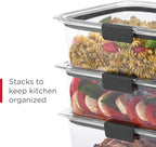 Rubbermaid Brilliance BPA Free 44-Piece Food Storage Containers Set Airtight Leak-Proof with Lids for Meal Prep Lunch and Leftovers