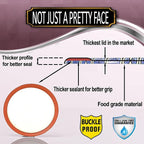 Supa Ant Wide Mouth Canning Lids (100pcs) Decorative Tin Canning Lids Wide Mouth (Wood Frame) Buckle Proof and Rust Proof - Perfect Fit Can Lid for Mason Jars Canning Supplies