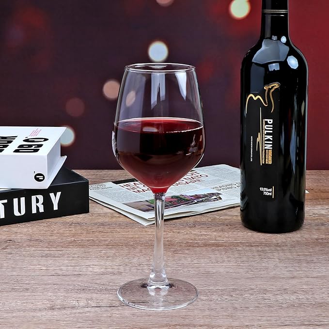 Wine Glasses Set of 12,12oz Red Wine Glasses,for Red or White Wine, High-end Banquet, Party, Bar, Wedding, Gift (12 pcs)